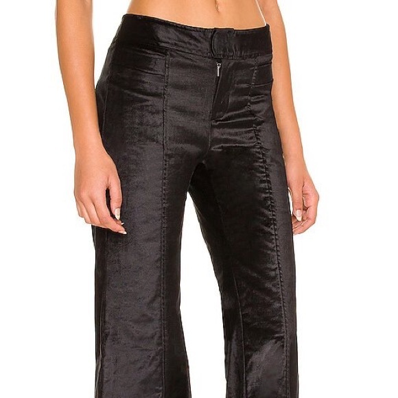 NWT Free People Walk With You Velvet Trousers in Black, Sz. 6 - Picture 9 of 14